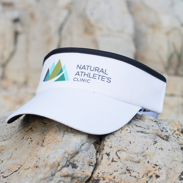 Headsweats Visor  Visor with Sweatband - Black or White - The Natural  Athletes Clinic